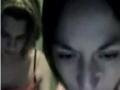 Travesti y amiga por webcam